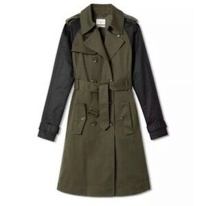 Altuzarra x Target Olive Green Black Belted Trench Coat | M